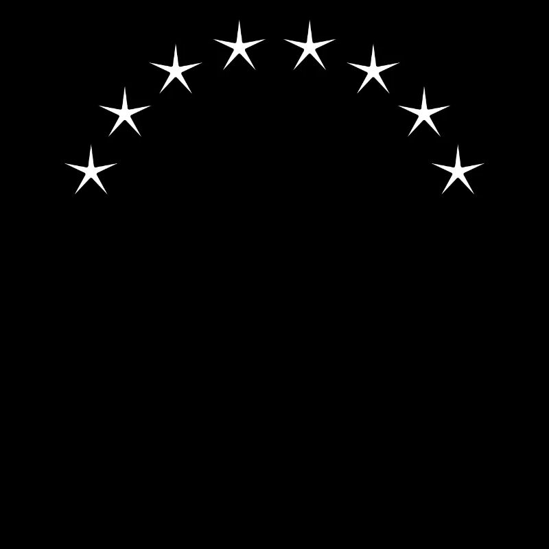 Halber Sternenkreis Weisses Design