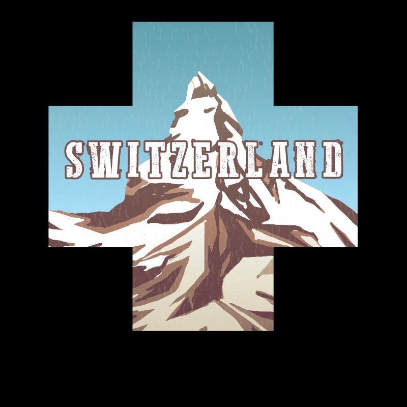 Schweiz-flagge | Schweizer Alpen | Schweiz