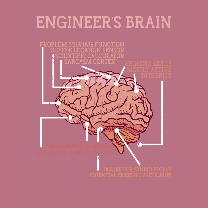 Engineer's brain problem solving function -
