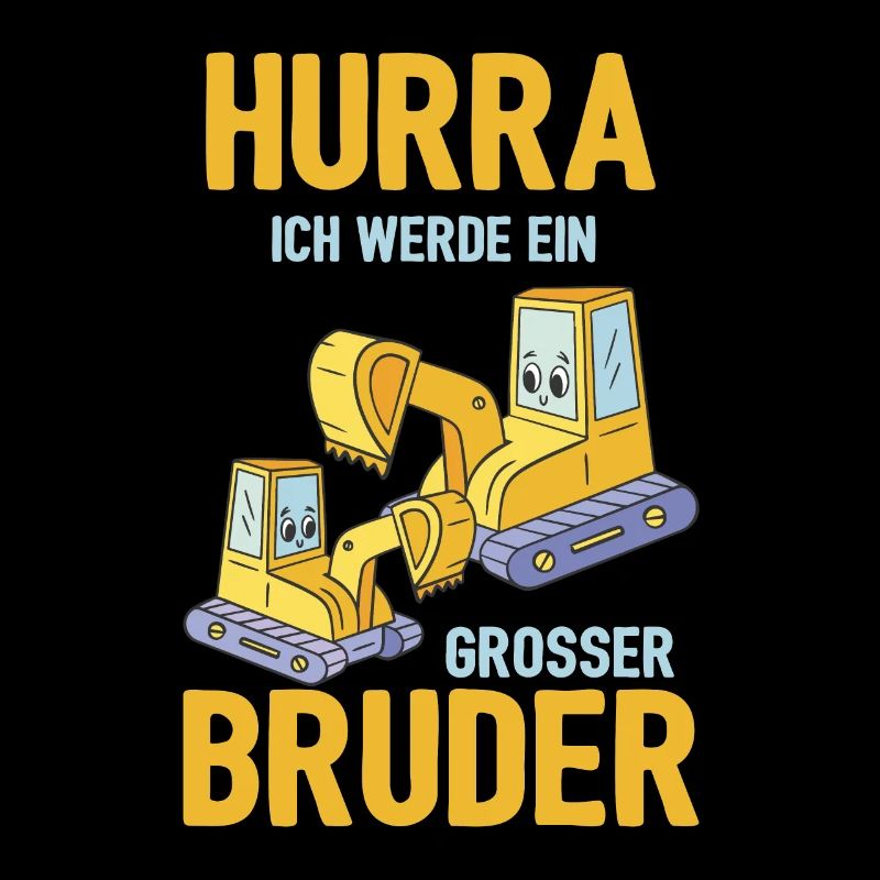 Werdender Bruder Geschenk Ich werde Bruder Bagger