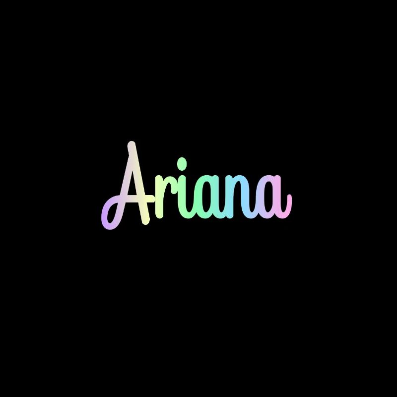 ARIANA Rainbow Minimalist Cursive