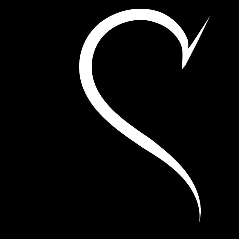 Simple Half Heart White