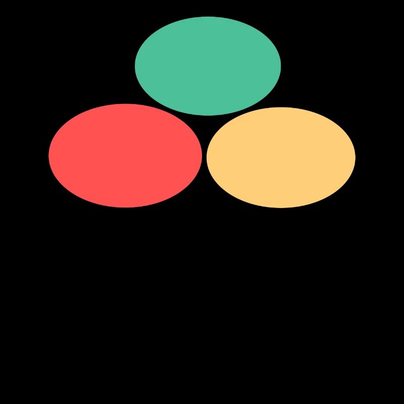 Three points- Green- Red- Yellow