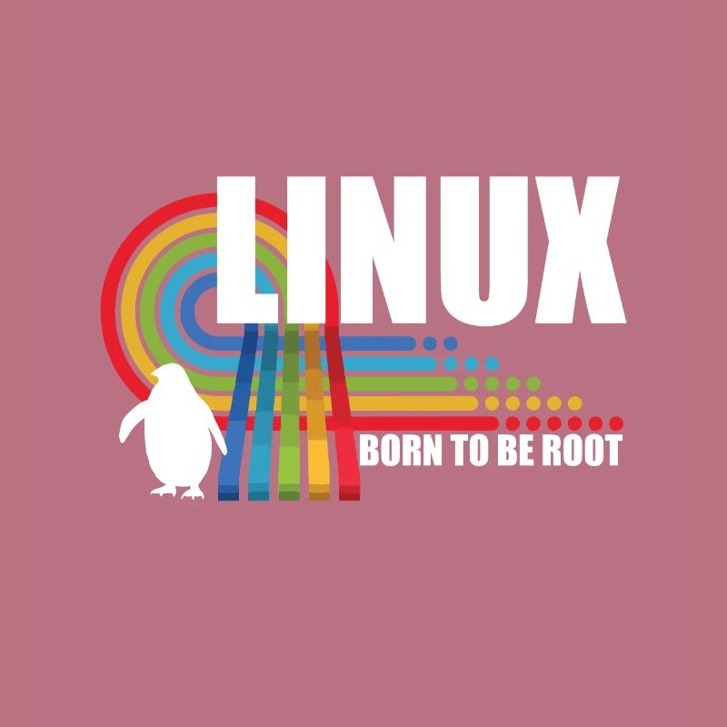 Né pour être Root Penguin Linux Nerd Coding Geek