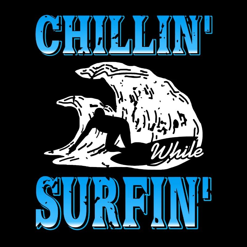 Chillin' While Surfin' Vintage Surfing T-Shirt
