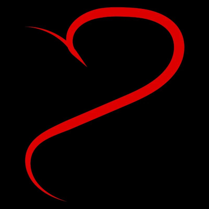 Half Red Heart
