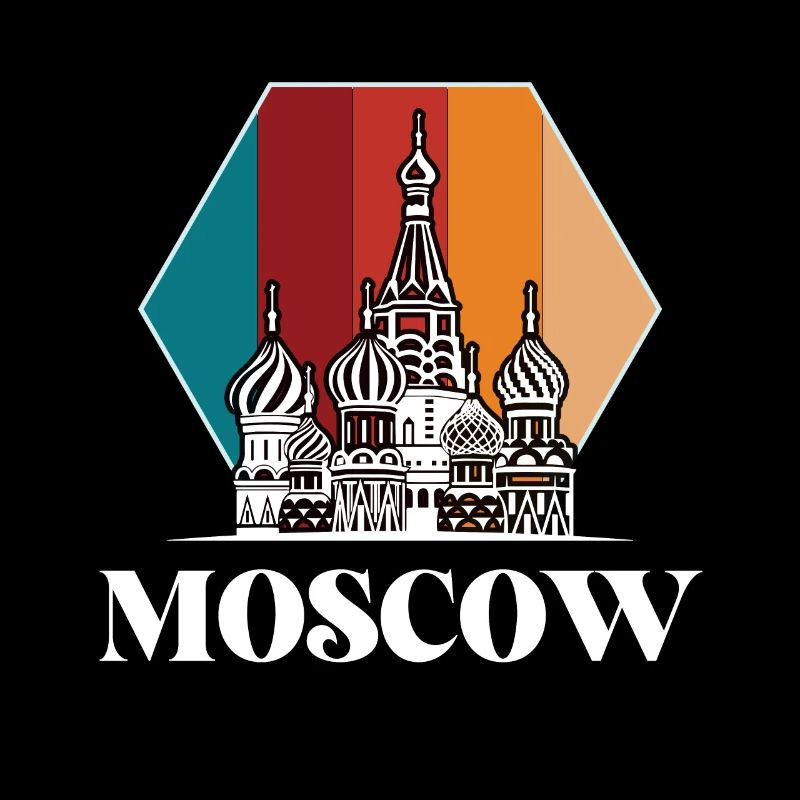 Cathédrale Saint-Basile Moscou Russie Rétro