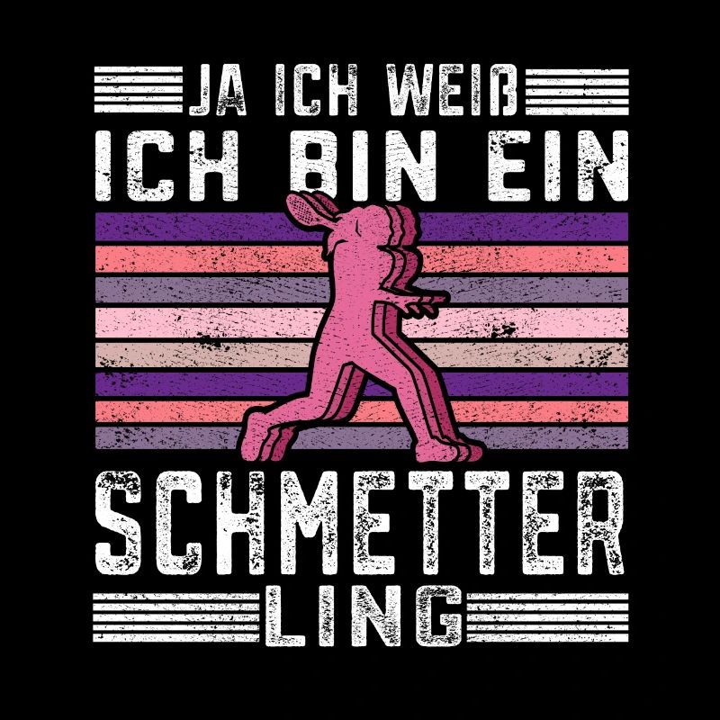 Ich bin ein Schmetter Ling Squashspieler Geschenk