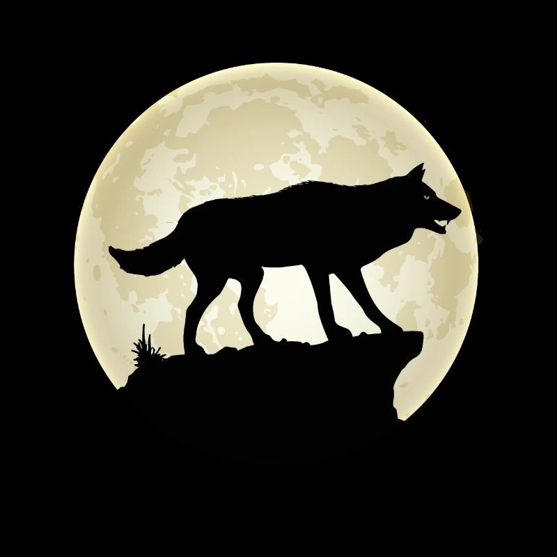 Pack de loups de pleine lune
