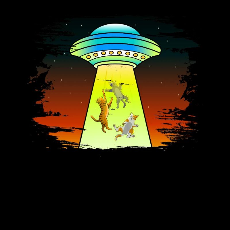 UFOS Alien Abduction Cats