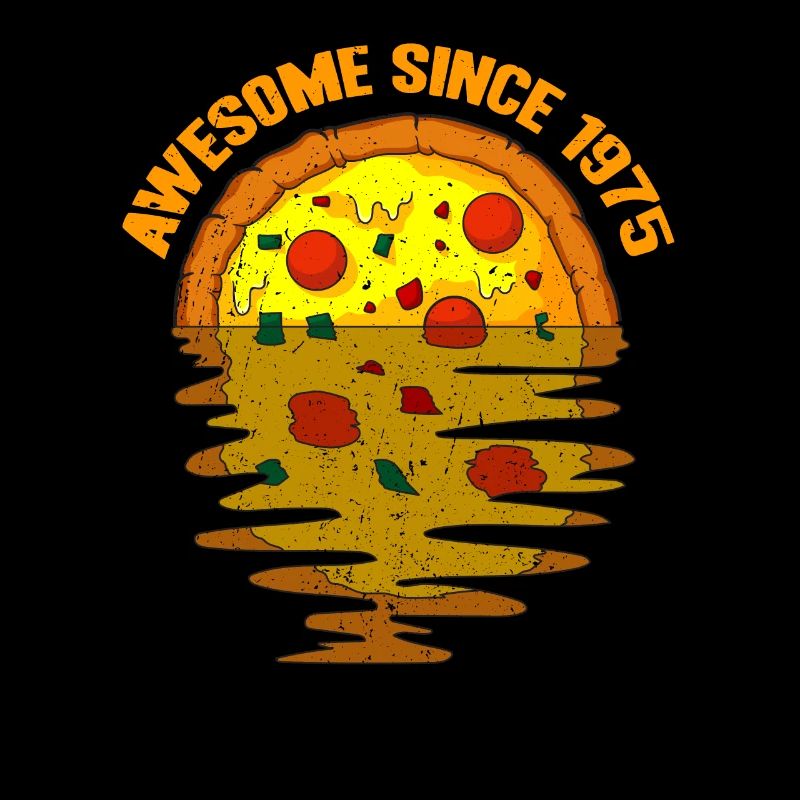 Awesome since 1975 Pizza 47. Geburtstag Geschenk