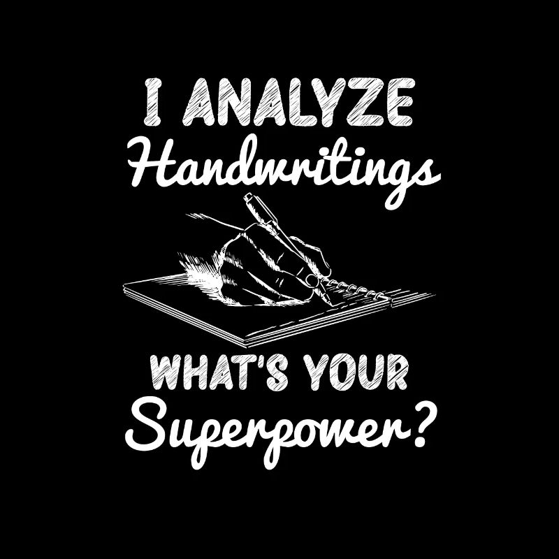 I analyze reading handwriting