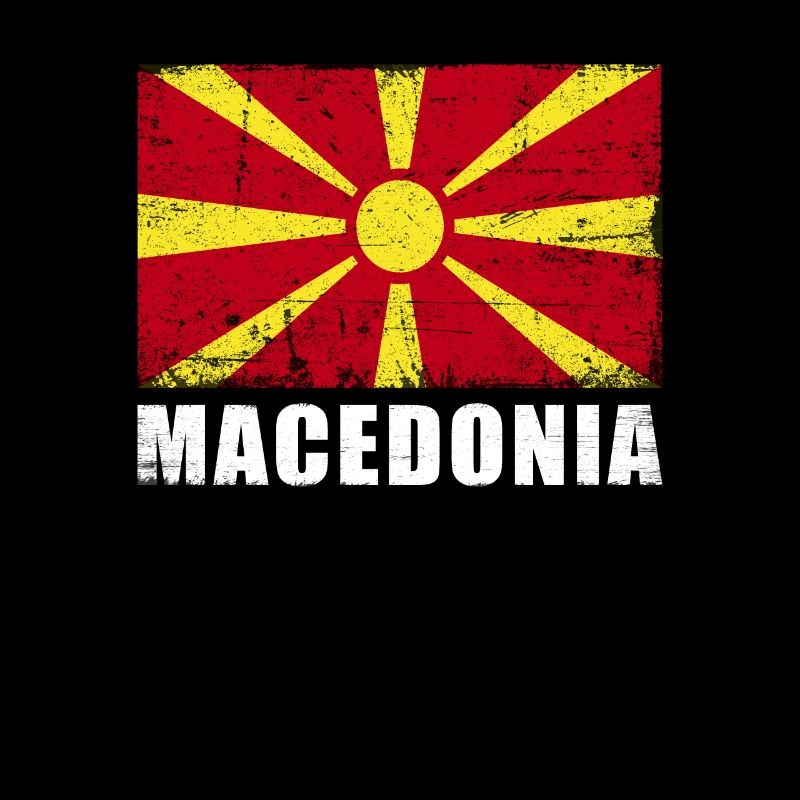 Drapeau de la Macédoine Grunge Drapeau de la Macédoine