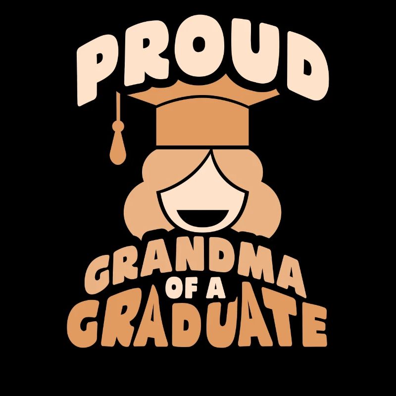 Stolze Großmutter Eines Absolventen Absolvent