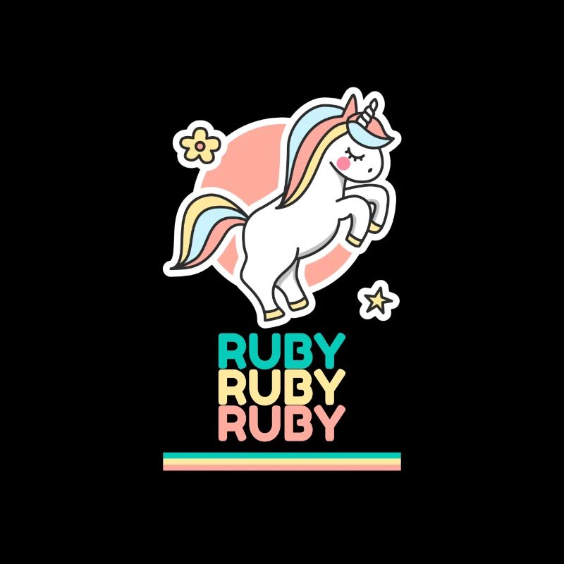 Ruby Vorname Namensgeschenk Süßes Einhorn