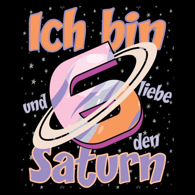 Saturn Planet 6 Mädchen Kindergeburtstag
