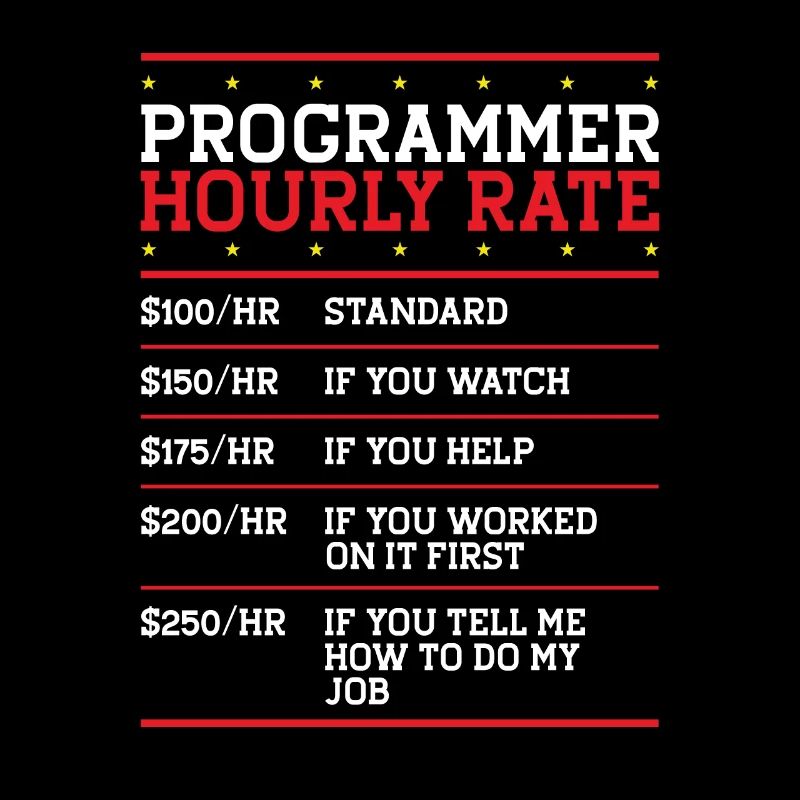 Programmeur Tarif horaire Support Codeur Main-d’œuvre IT