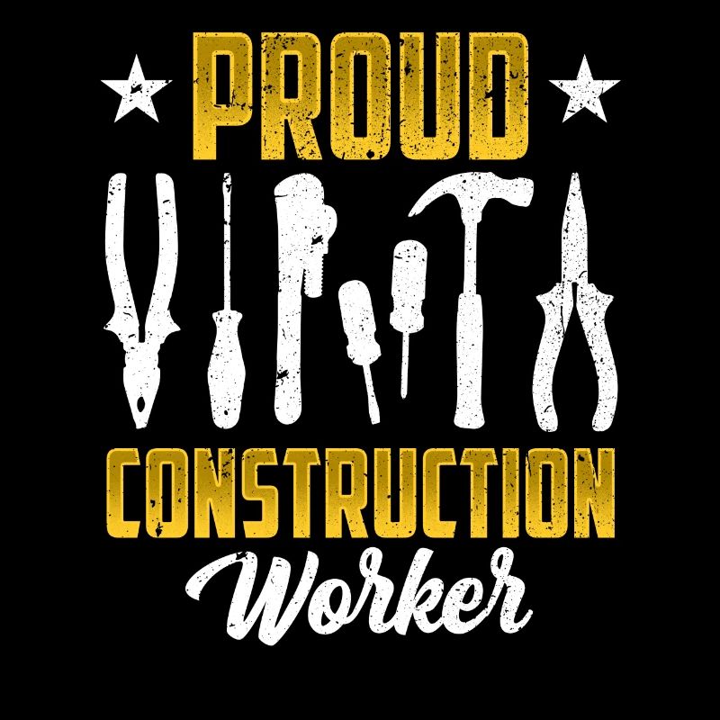 Proud Construction Worker Team Teamwork Construction Site Construction