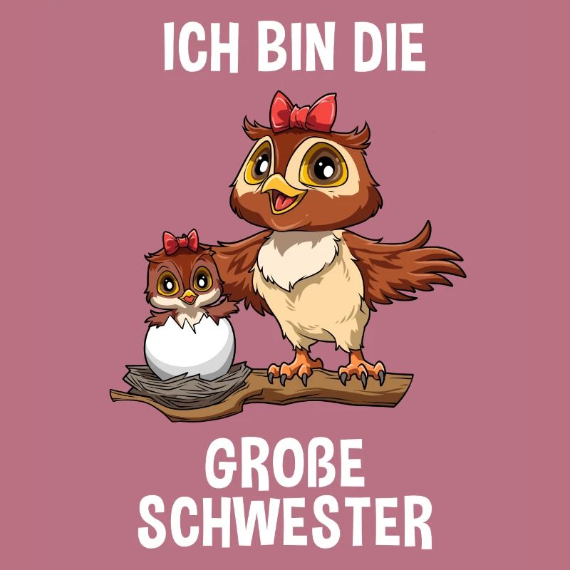 Eule Große Schwester - Ich bin der große Schwester