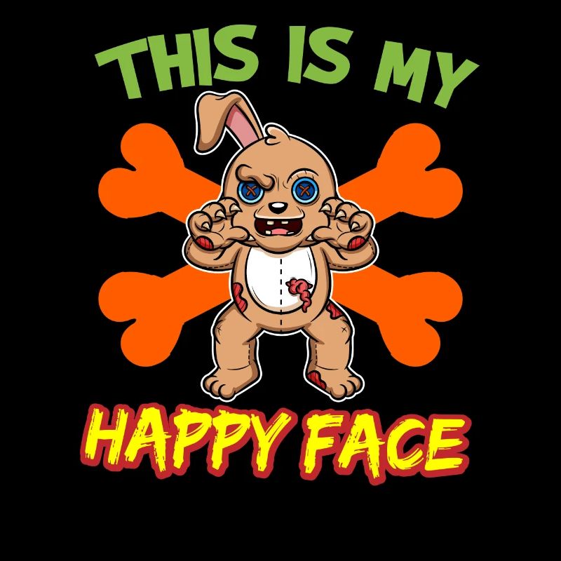C’est mon visage heureux drôle de monstre d’Halloween