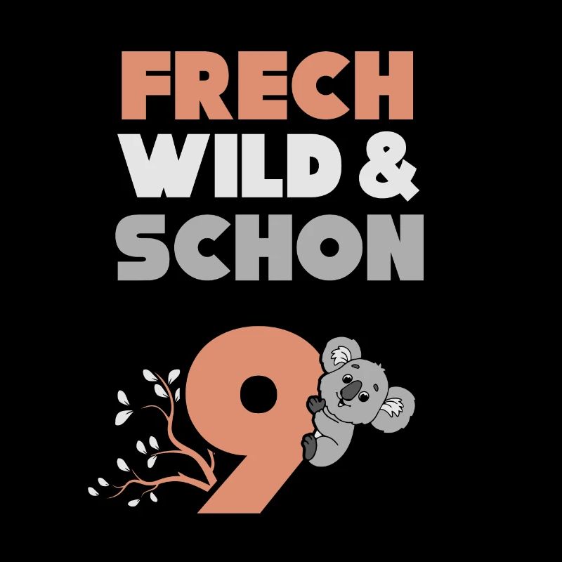 9 Jahre Geburtstag Junge Mädchen Koala