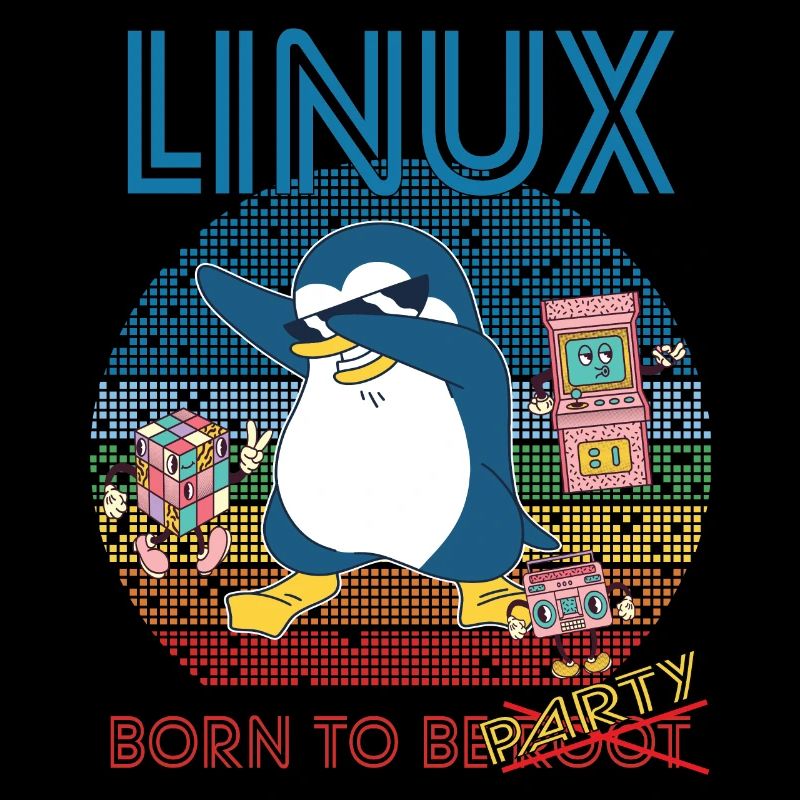 Retro Gamer Linux Born To Be Root Geek Admin Pengu