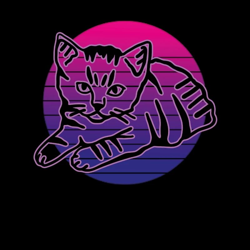 Chat graphique Retro Cat pour les propriétaires de chats