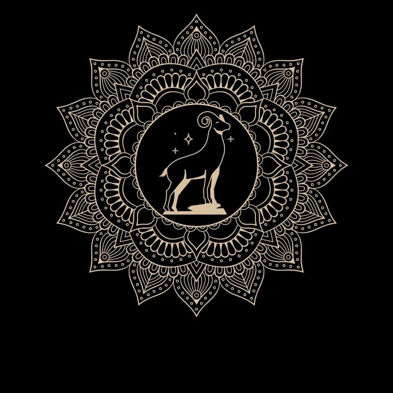 Widder Tierkreiszeichen Mandala