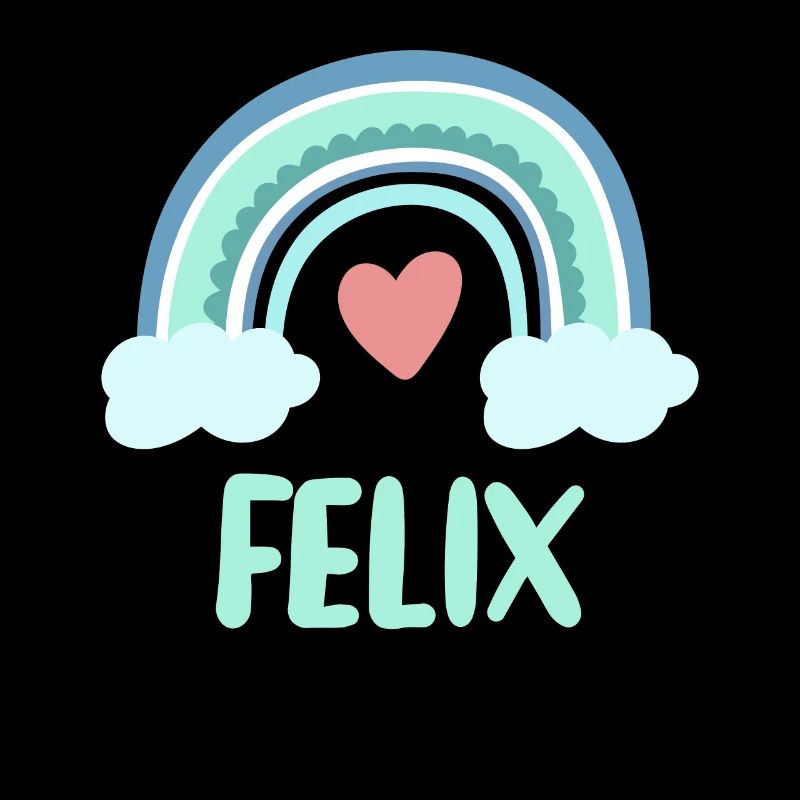 Felix Name Regenbogen Baby