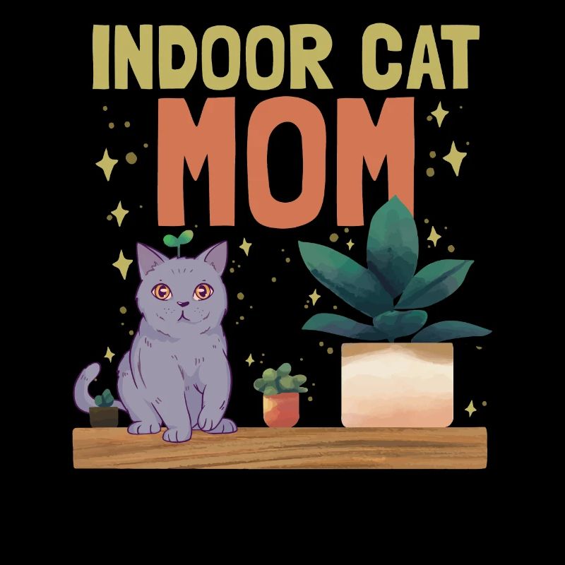 Maman chat d’intérieur