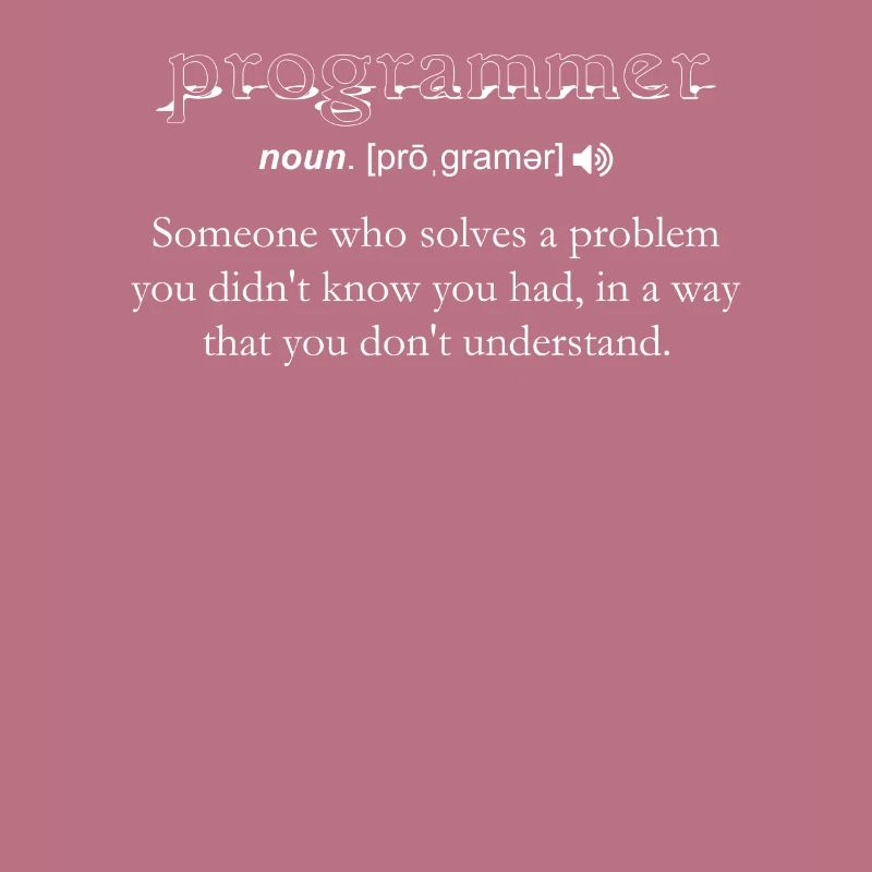 Programmierer Lustige Definition Codierung Humor Computer