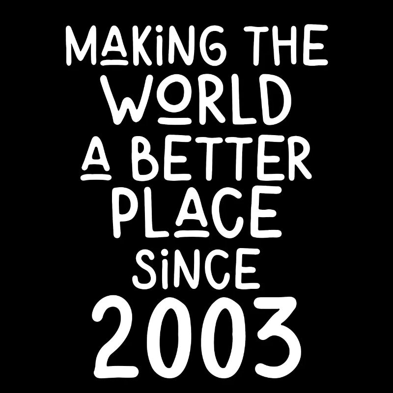 Making the World a better place since 2003