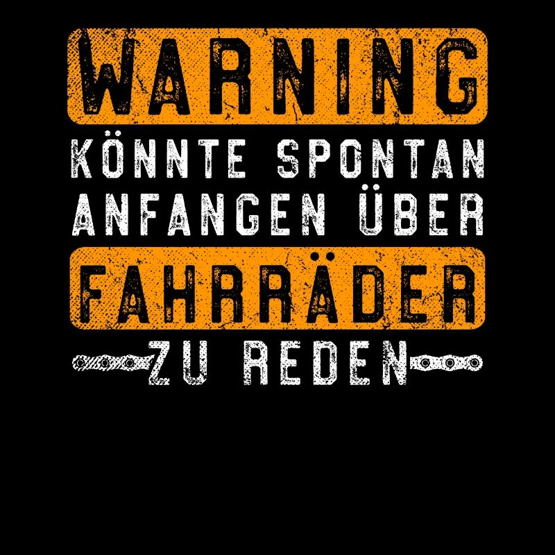 Warning spontaneously start talking about bicycles