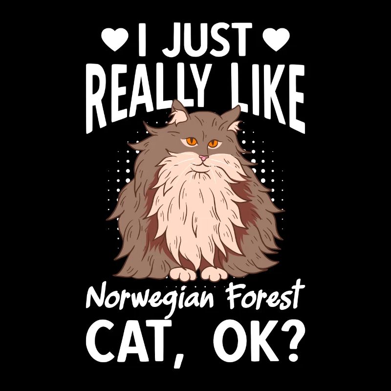 I Just Really Likfe Norwegian Forest Cat