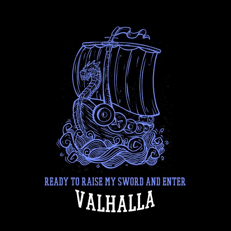 Prêt à lever mon épée et à entrer dans Valhalla Viking