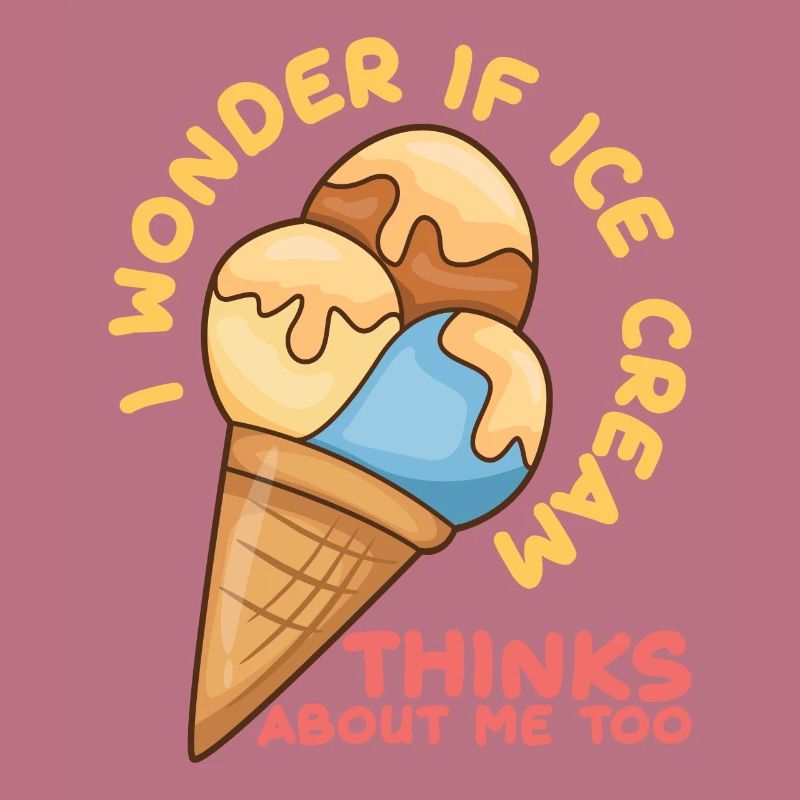 La crème glacée pense à moi Eiscreme Eis