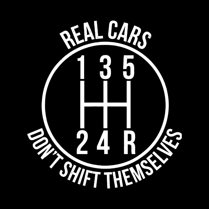 Les vraies voitures ne se déplacent pas elles-mêmes Stick Shift