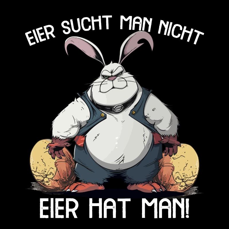Eier sucht man nicht Eier hat man Hase Ostern