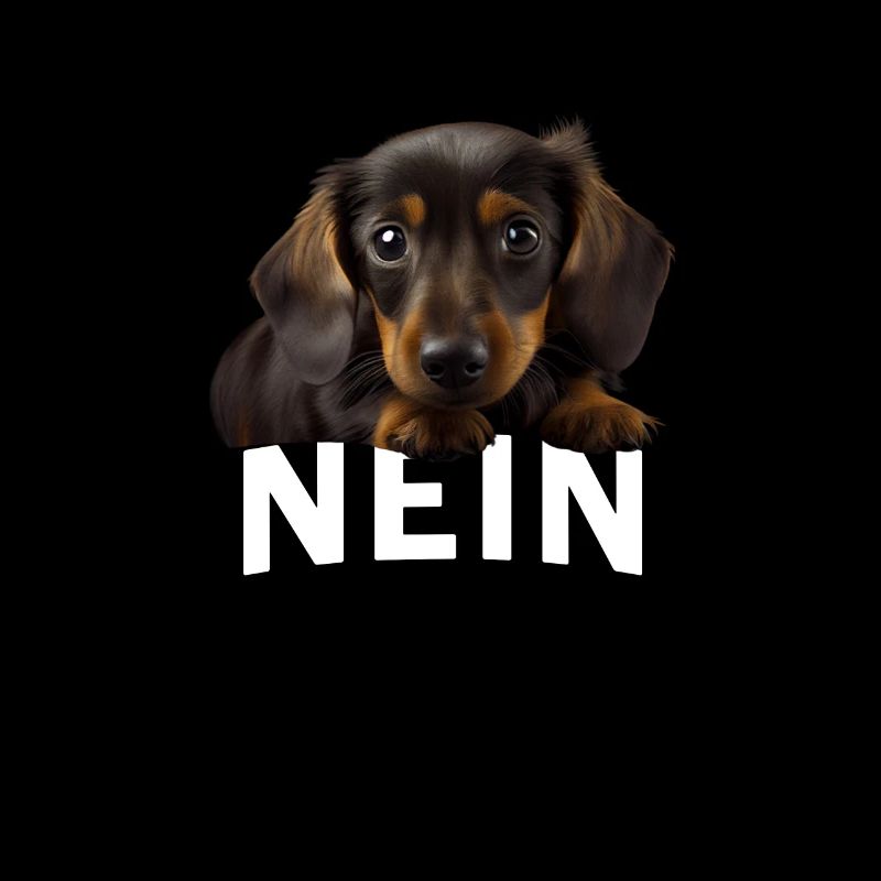 Statement Dachshund, Nö Fun, Einfach Nö, Nein