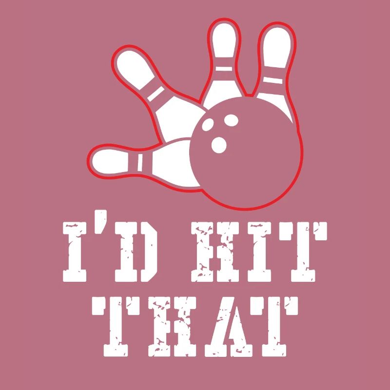 J’avais frappé ce design de bowling