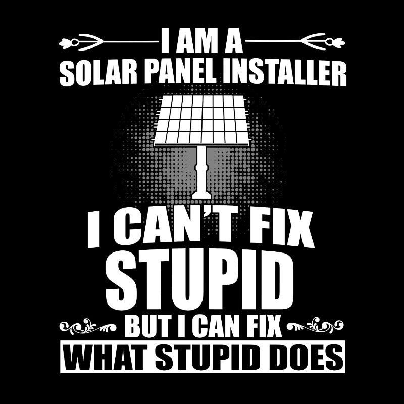 Funny Solar Panel Installer Design