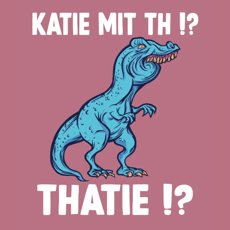 Katie oder Kathie T-Rex Überbiss Dinosaurier Meme