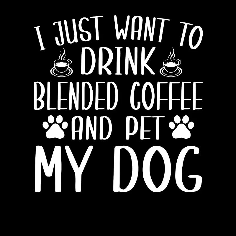 Fun mixed coffee and dog lovers