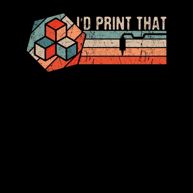 Impression 3D Imprimante 3D Retro Design Slice Print