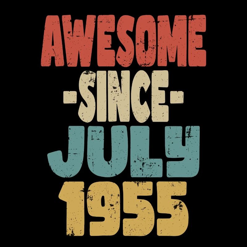1955 Juli Geburtstag Retro