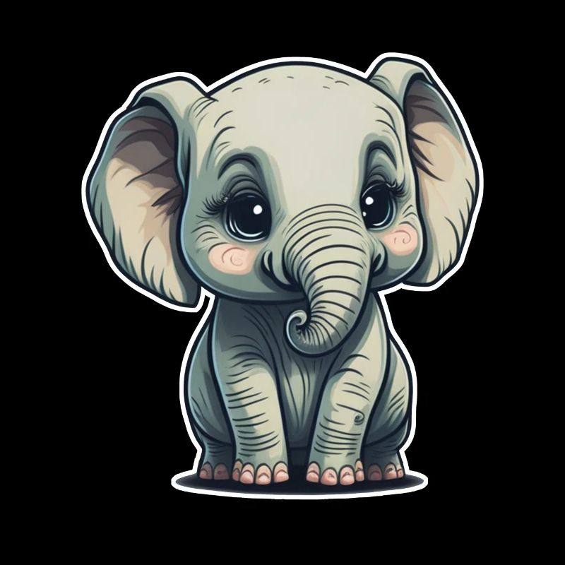 Mignon bébé éléphant éléphant