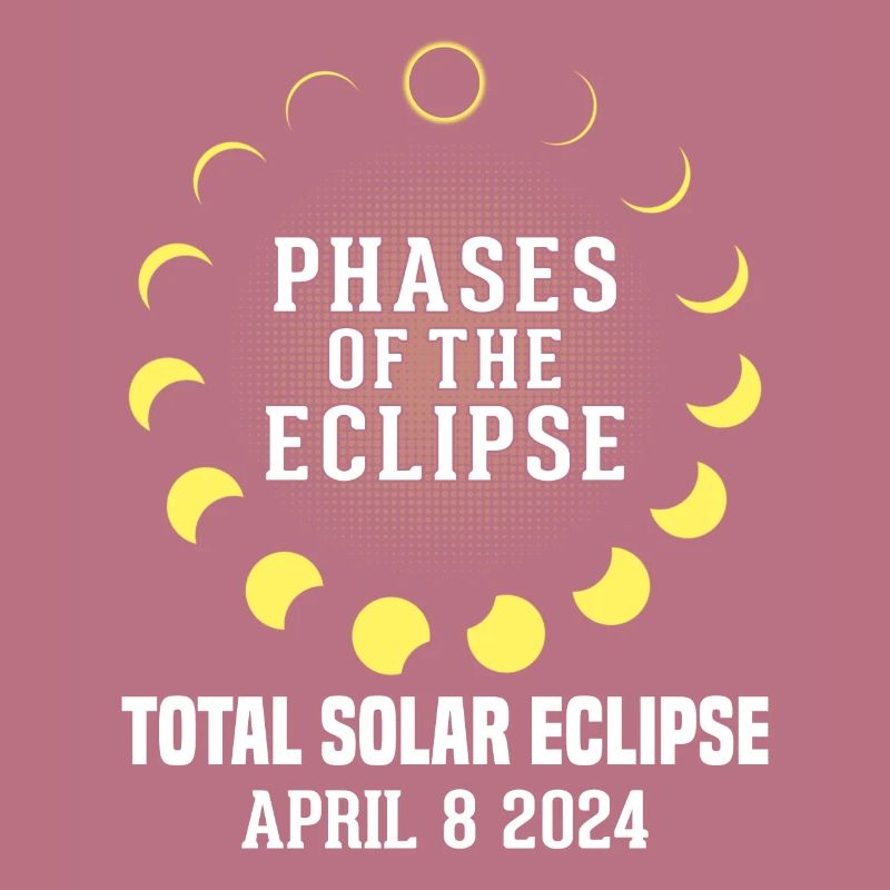 Funny Eclipse Astronomy Solar System April 8 2024