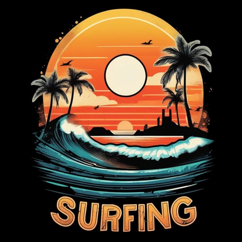 surf plage palmier soleil vacances
