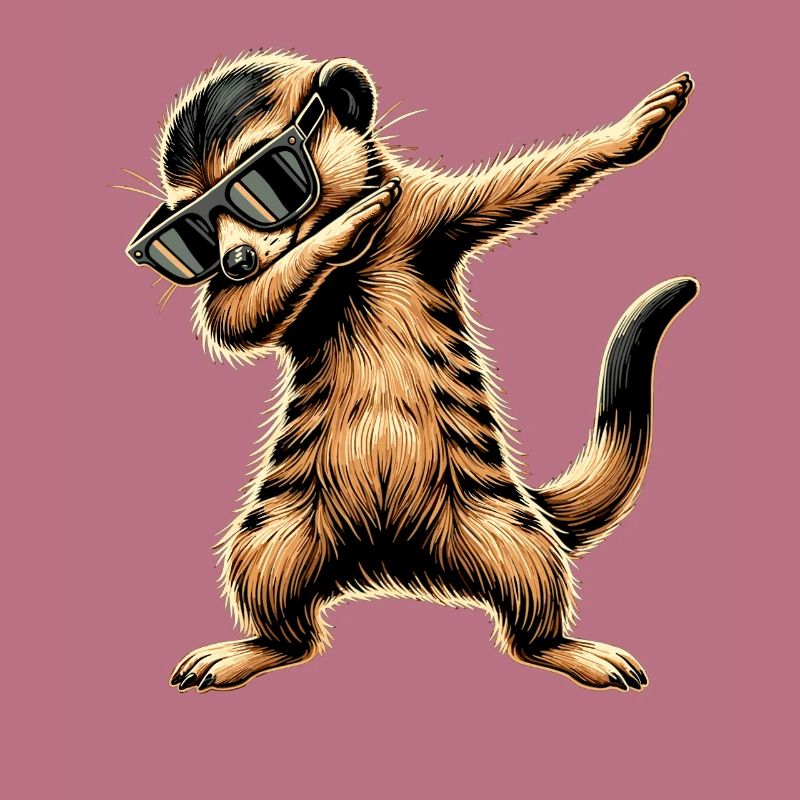 Dabbing Erdmännchen mit Sonnenbrille Cool Erdmännchen