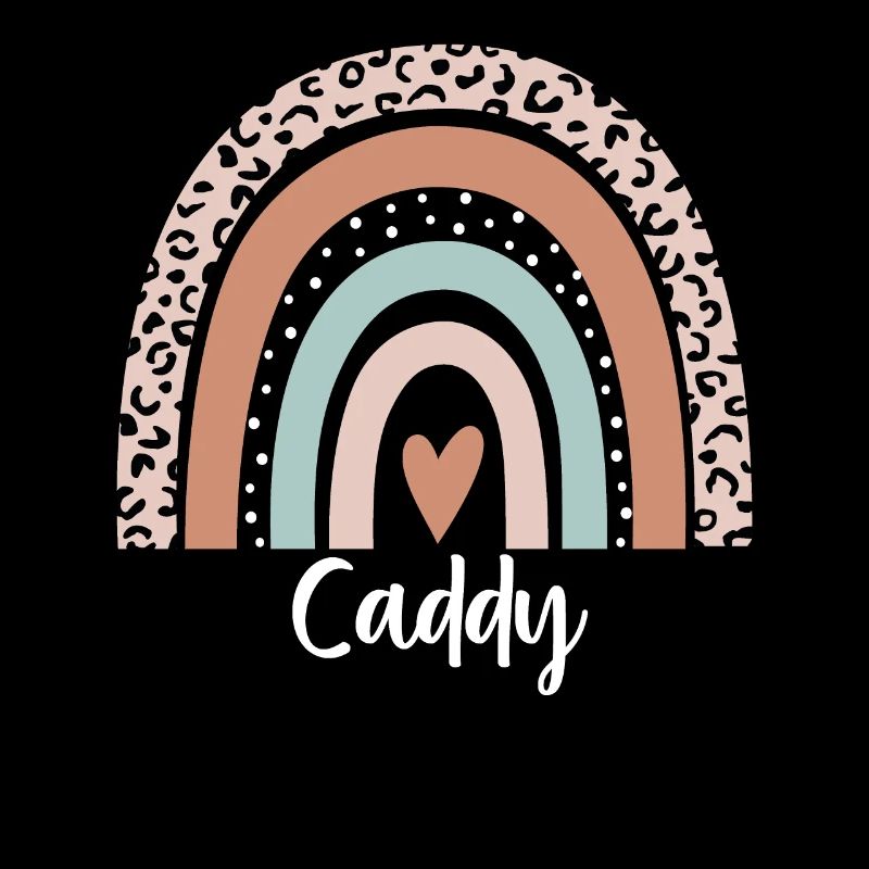 Caddy Rainbow Leopard Funny Caddy Appreciation